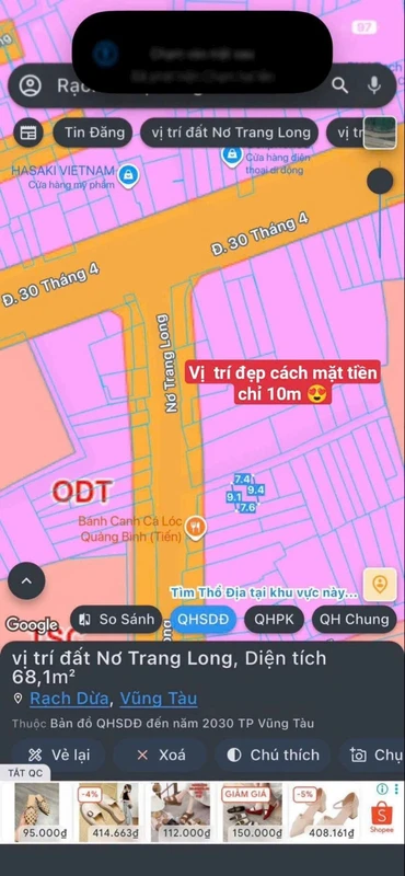 Bán đất Vũng Tàu 67m2 giá 3 tỷ 999