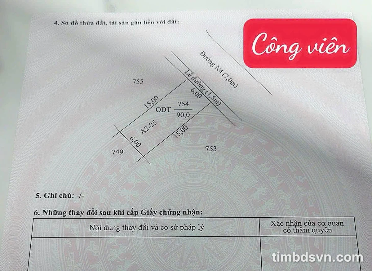 Bán nền đất 90m2 đối diện công viên Cần Thơ 3 tỷ 450 triệu - Ảnh thu nhỏ 2