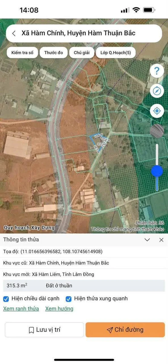 Bán đất quy hoạch 315m2, 350 triệu Hàm Chính - Ảnh thu nhỏ 4