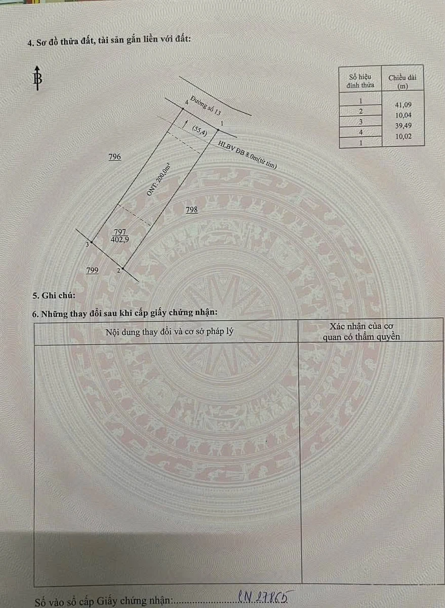 Bán đất 400m2 mặt tiền đường 13 Bình Chánh - Ảnh thu nhỏ 3