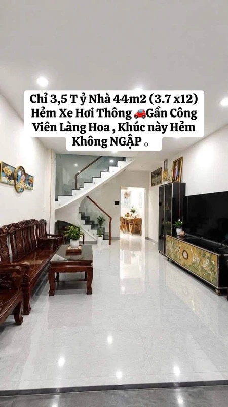 Bán nhà 1 trệt 1 lầu 63m² gần Biên Hùng 3 tỷ 700 329m