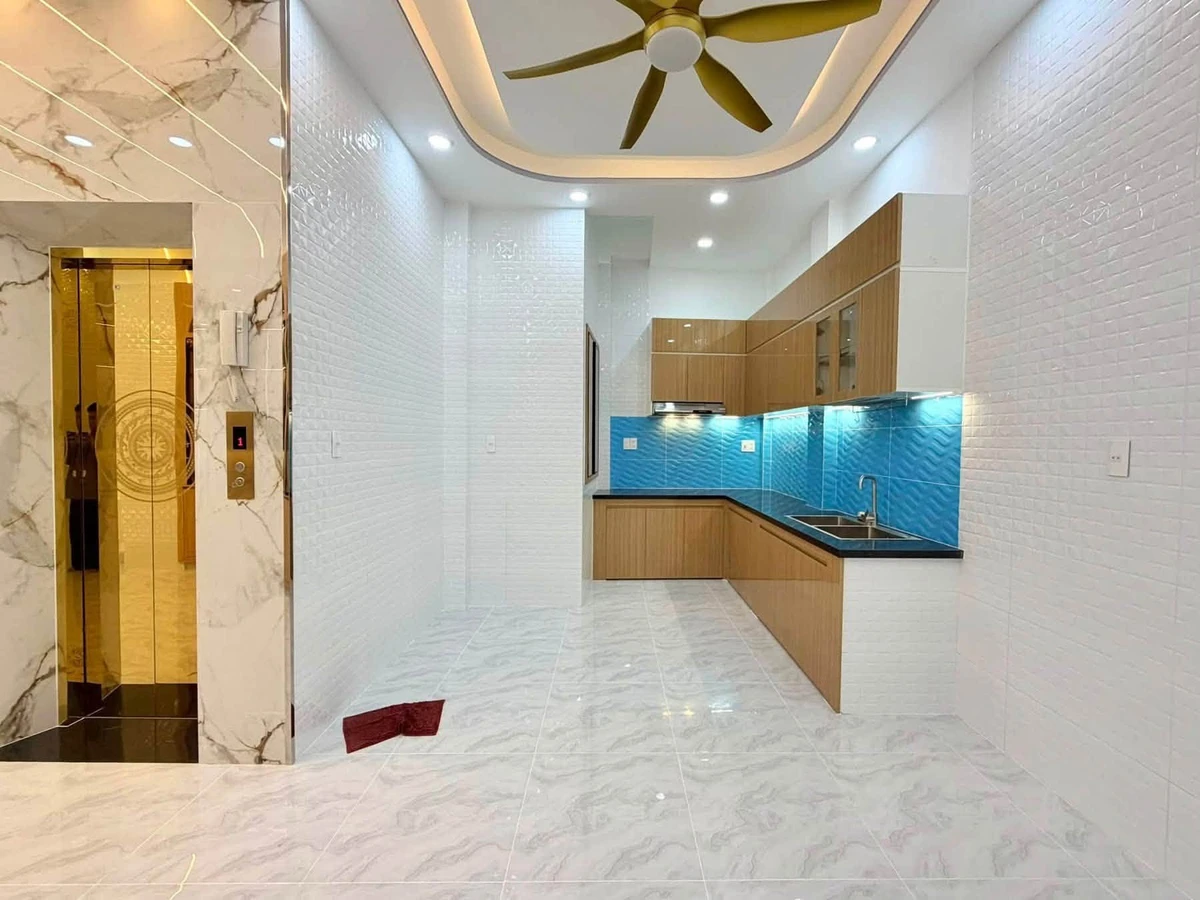 Bán nhà mới 4 tầng có thang máy 56m2 đường Vạn Kiếp, Bình Thạnh, giá 9,6 tỷ - Ảnh thu nhỏ 5