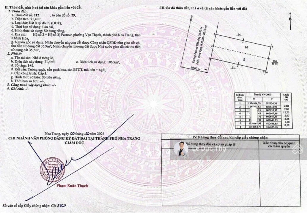 Bán đất đường Pasteur, trung tâm Nha Trang, gần biển Trần Phú, ngang 5.6m dài 12.8m. Giá tốt - Ảnh thu nhỏ 4