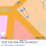 Bán lô đất 540m2 có sổ hồng riêng thổ cư Trảng Bom - Ảnh thu nhỏ 1