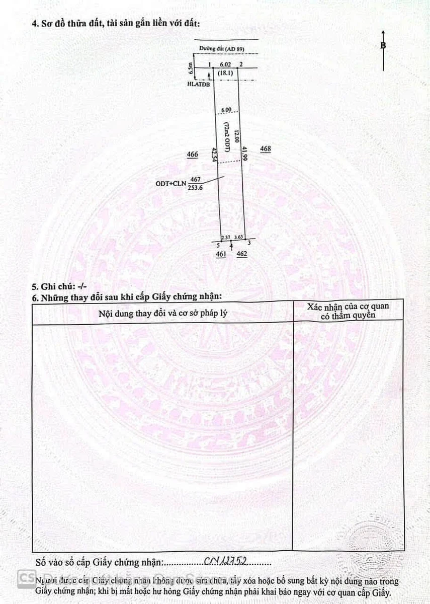 Bán đất 6x42m, 72m2 thổ cư, giá 1,33 tỷ tại An Điền, Bến Cát, Bình Dương - Ảnh thu nhỏ 3