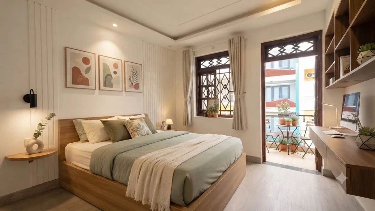 Bán nhà 4 tầng nở hậu gần 100m2, 4 phòng ngủ, ô tô vào nhà, gần Phan Văn Trị, Bình Thạnh - Ảnh thu nhỏ 3