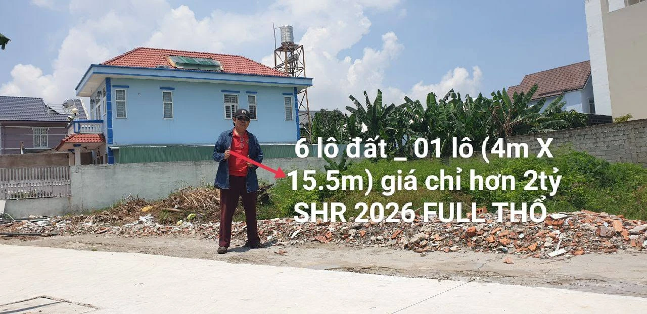 Bán đất nền hẻm ô tô Lý Thường Kiệt 63m2 giá 2,6 tỷ, trung tâm Hóc Môn - Ảnh 1