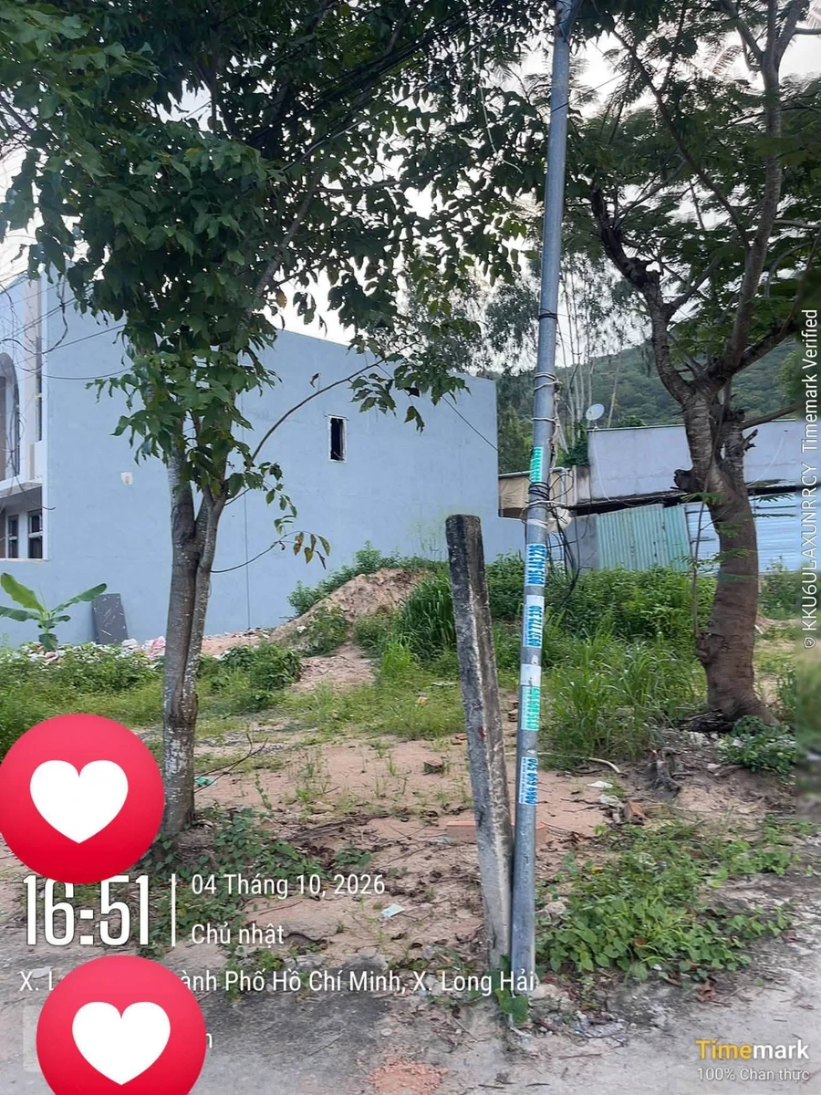 Bán đất 2 mặt tiền 100m² Cần Giờ 1 tỷ 350 - Ảnh 1