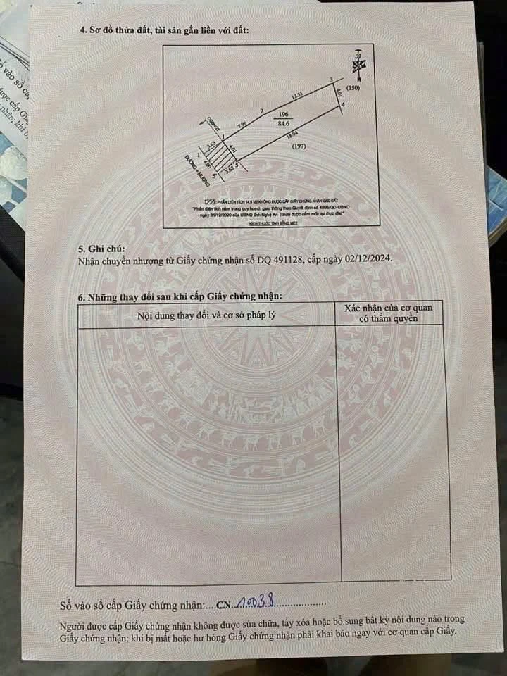 Bán đất kinh doanh Trường Thi 84.6m2 mặt đường - Ảnh thu nhỏ 5