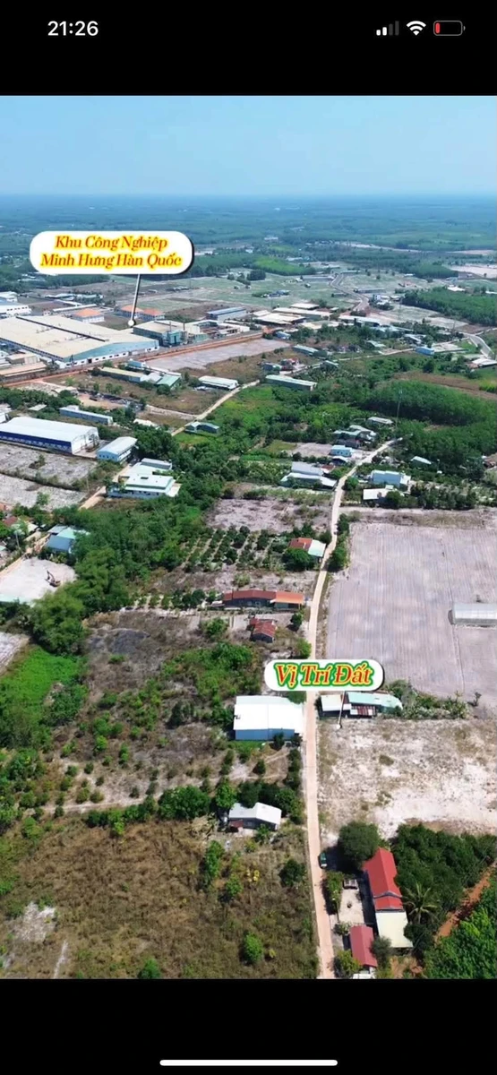 Bán đất mặt tiền 8x44m Phường Minh Hưng Chơn Thành 1 tỷ 50 - Ảnh thu nhỏ 4