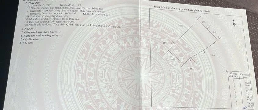 Bán đất thương mại dịch vụ, diện tích 9662m2, Tân Hạnh, Biên Hòa, ĐN - Ảnh thu nhỏ 2