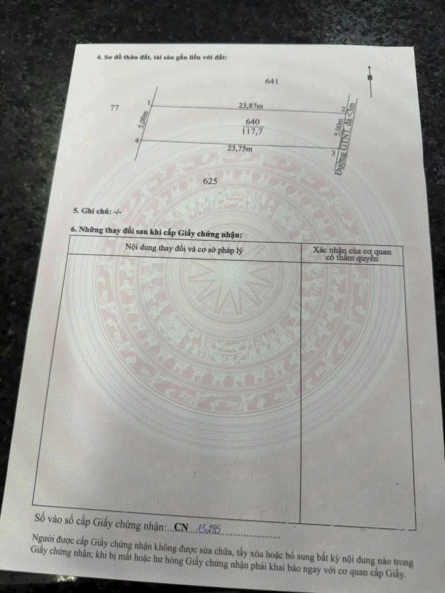 Bán đất 299m2 (182m2 lúa + 117m2 thổ cư) Phú Ngãi Trị, Long An - Ảnh thu nhỏ 3