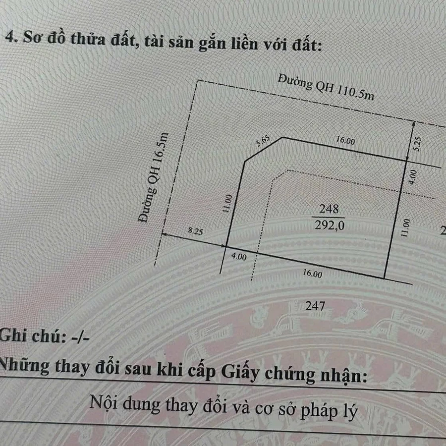 Bán lô đất 2 mặt tiền 292m² Huế, gần Công an TP và FPT - Ảnh thu nhỏ 4