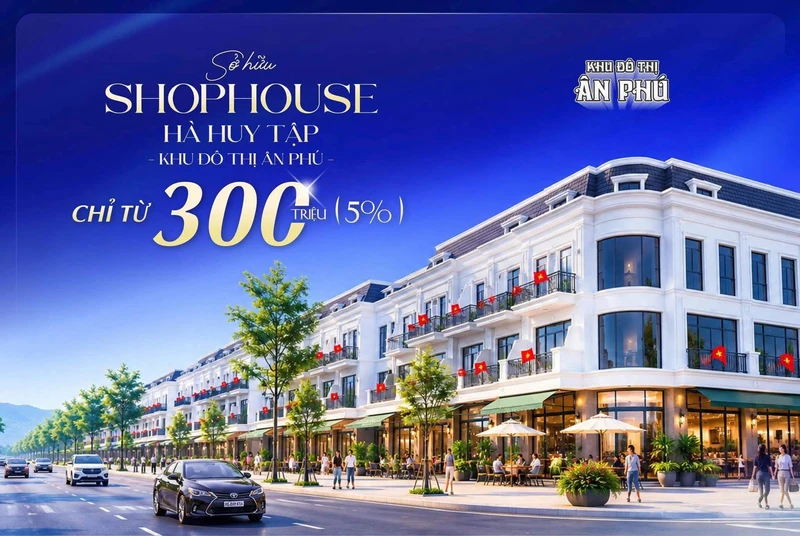 Bán shophouse mặt tiền Hà Huy Tập, Buôn Ma Thuột, 100 m²