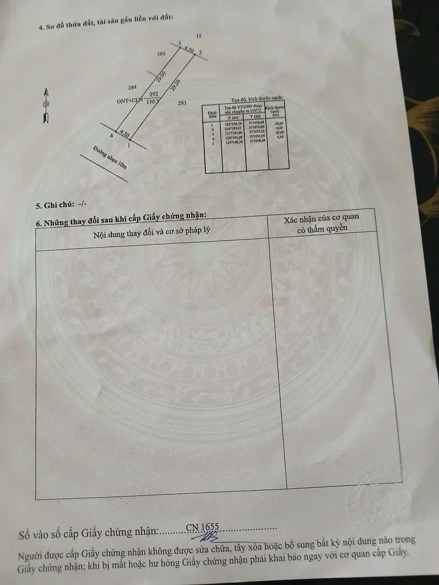 Bán đất hẻm 130,5m² Nguyễn Văn Linh, Tây Ninh - Ảnh thu nhỏ 3