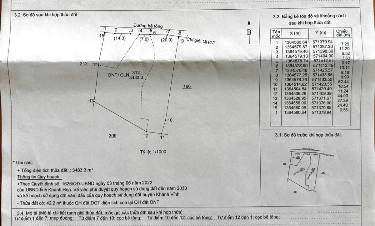 Bán đất 3483 m2 Xã Trung Khánh Vĩnh, Khánh Hòa - Ảnh thu nhỏ 5
