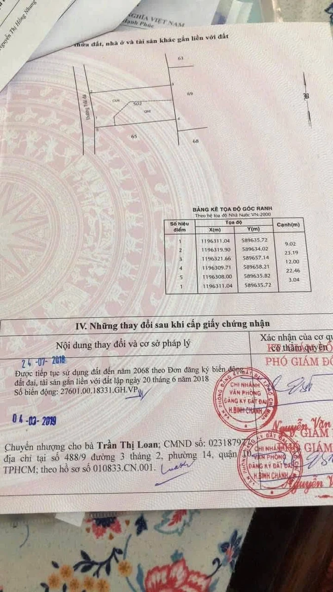 Bán đất sổ hồng riêng 271m2 Vĩnh Lộc Nhà Bè - Ảnh thu nhỏ 3