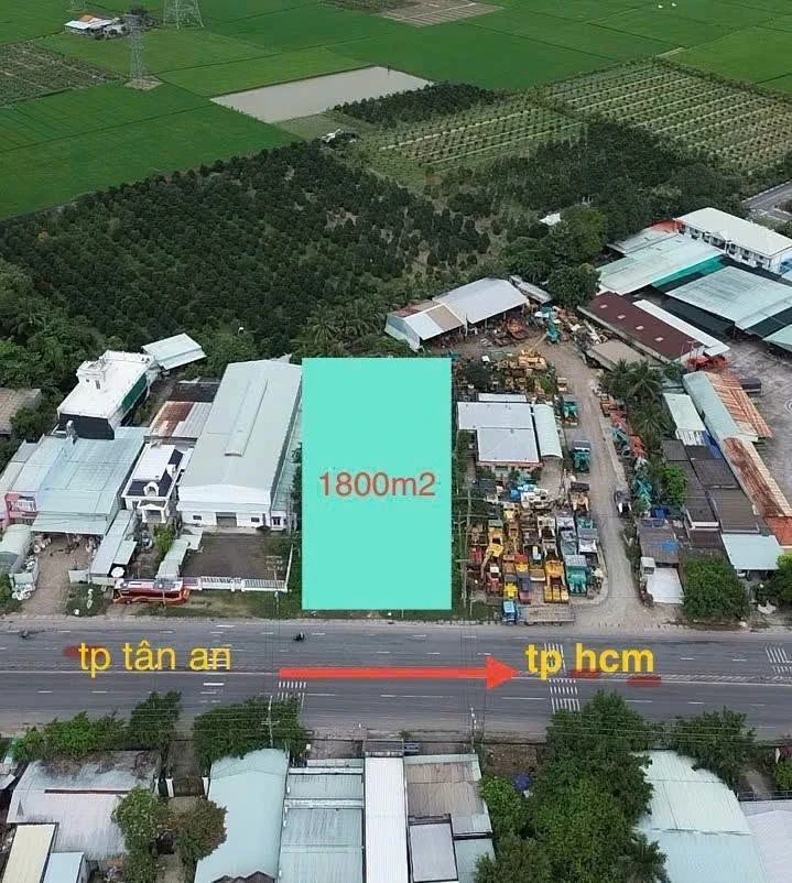Bán đất mặt tiền 1800m² Bình Thạnh Thủ Thừa - Ảnh thu nhỏ 2