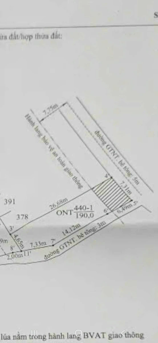 Bán đất góc 2 mặt tiền 190m² Châu Thành Long An 529 triệu - Ảnh thu nhỏ 3