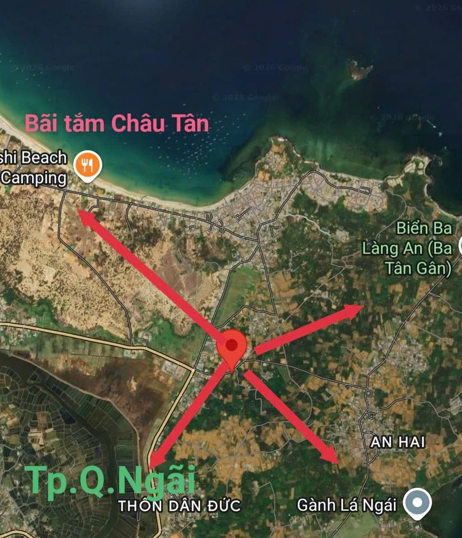 Bán đất ven biển Quảng Ngãi 102m2, giá 470 triệu - Ảnh 1
