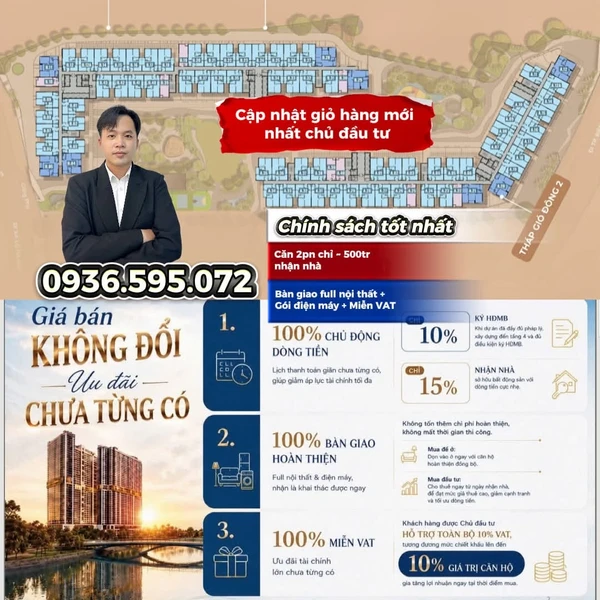 Bán căn hộ The Giới Riverside 65m² 2PN view sông 3,3 tỷ