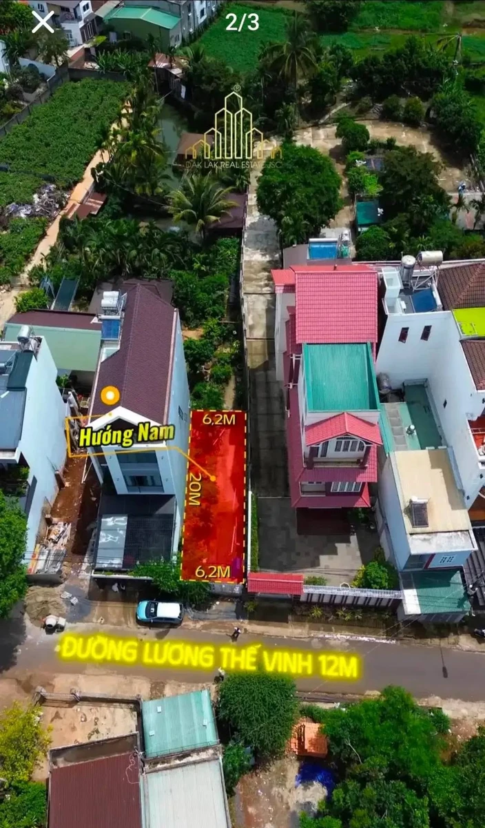 Bán đất mặt tiền kinh doanh đường Lương Thế Vinh, Buôn Ma Thuột, Đắk Lắk, 124m2, 4,75 tỷ - Ảnh thu nhỏ 3