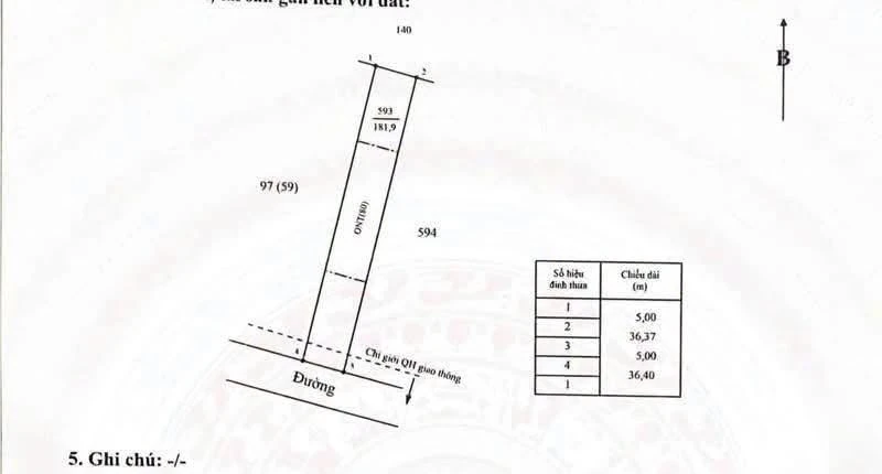 Bán đất 180m² sổ sẵn mặt tiền đường nhựa 380 triệu - Ảnh thu nhỏ 3