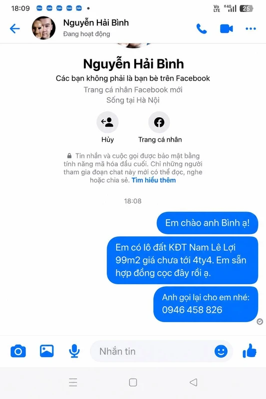 Bán đất 99m2 khu đô thị Nam Lê Lợi Vinh, 4 tỷ 3