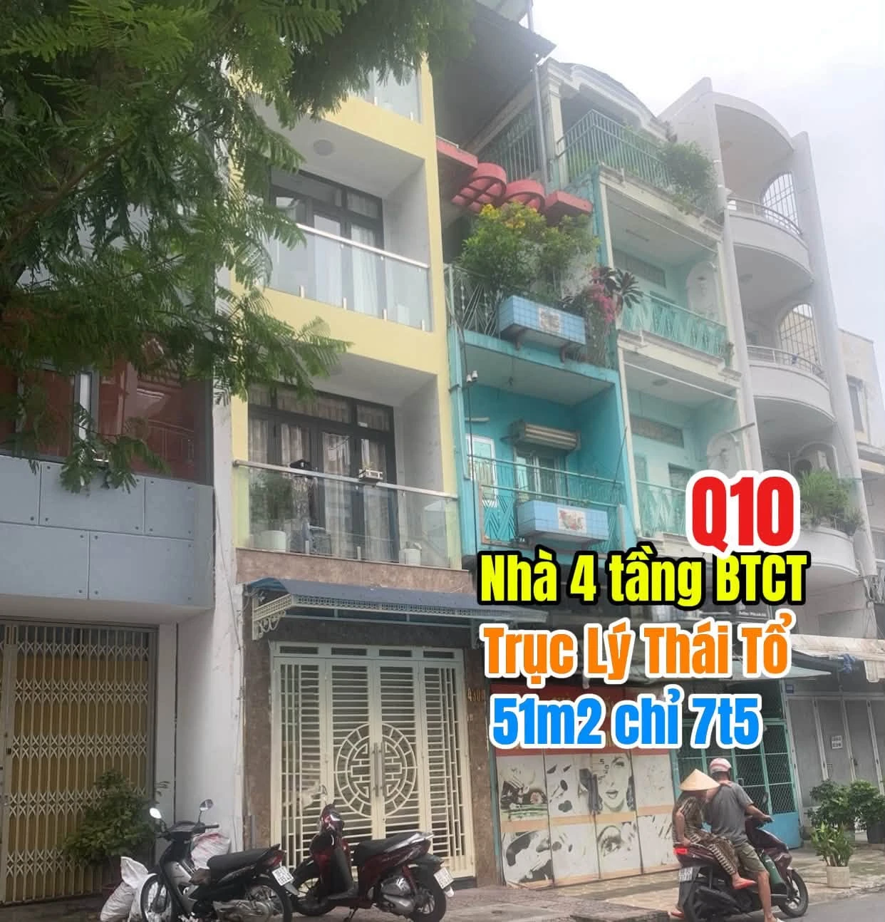 Bán nhà 4 tầng BTCT 51m2 giá 7,5 tỷ gần mặt tiền Lý Thái Tổ, Quận 10 - Ảnh 1