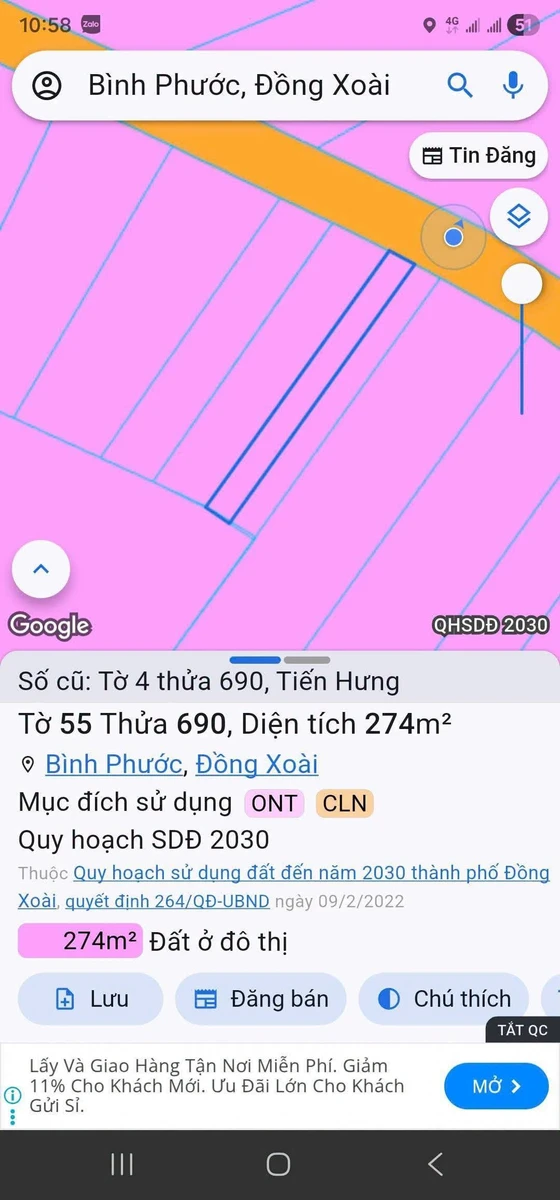 Bán đất 280 m² Phường Bình Phước, Đồng Nai - Ảnh 1