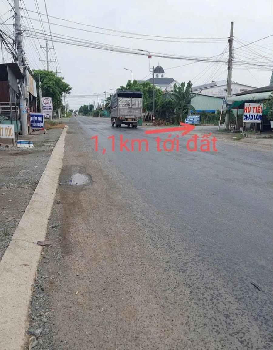 Bán đất xây nhà vườn view kênh 1339m2 Tân Trụ - Ảnh thu nhỏ 2