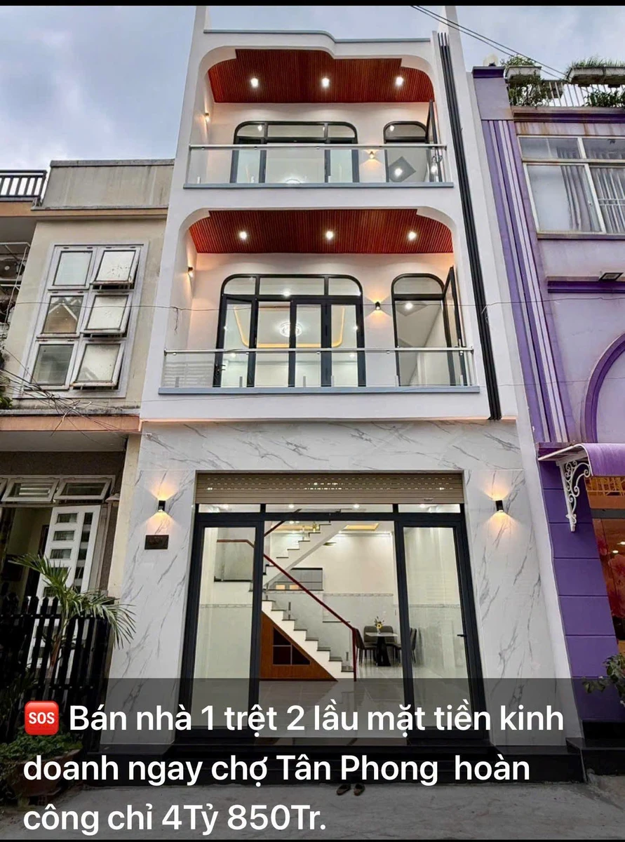 Bán nhà 1 trệt 2 lầu 150m2, 4PN Biên Hòa - Ảnh thu nhỏ 2