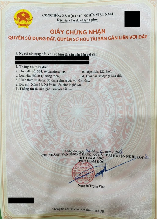 Bán đất Xóm 16 Phúc Lộc, Nghệ An - dự án KCN Đô Lương 2