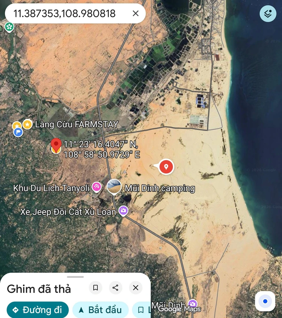 Bán đất ven biển Mũi Dinh Khánh Hòa 3000m2 600 triệu - Ảnh thu nhỏ 3
