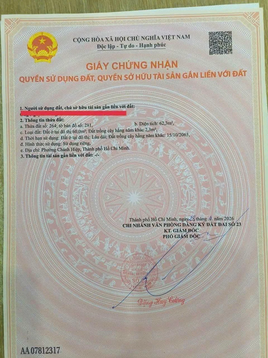 Bán đất Hiệp An Thủ Dầu Một 60m2, 1 tỷ 350 - Ảnh thu nhỏ 5
