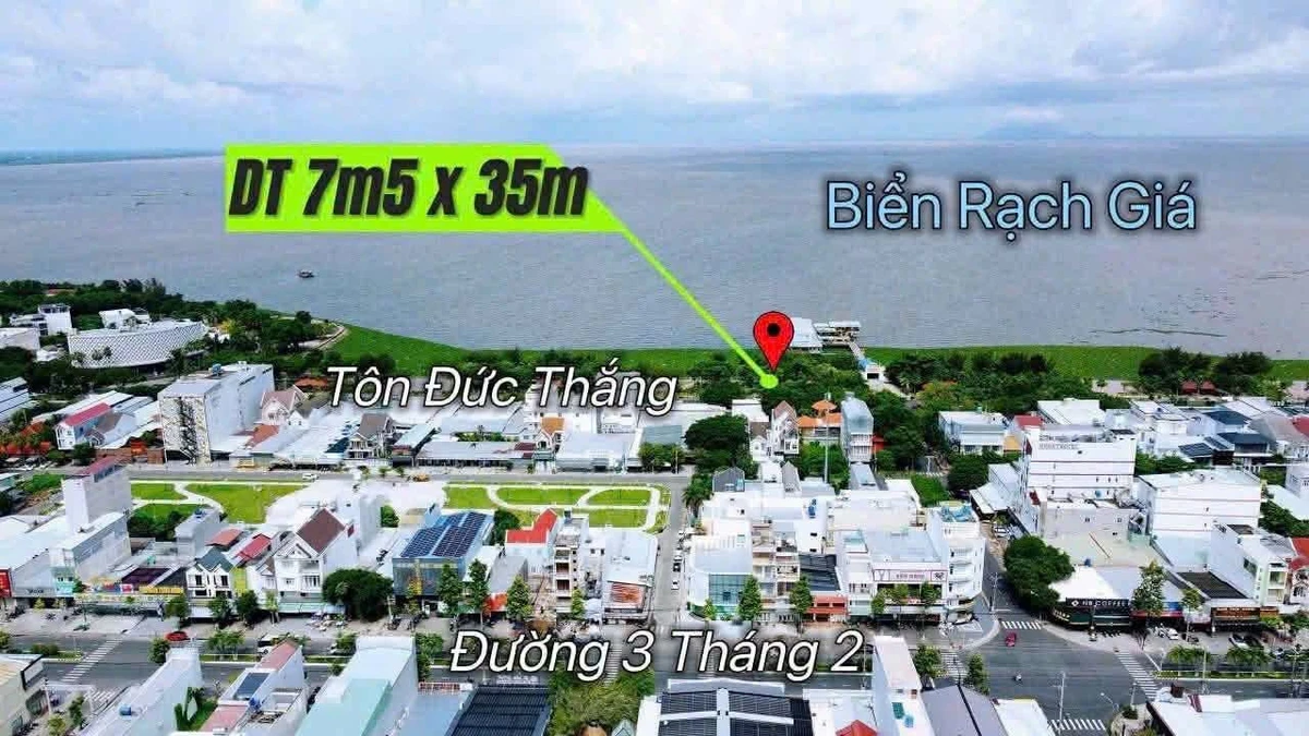 Bán đất mặt tiền Tôn Đức Thắng view biển Rạch Giá 262m2 - Ảnh thu nhỏ 4
