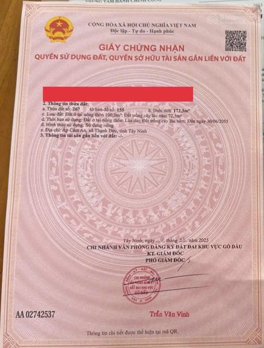 Cần bán gấp đất ở xã Thạnh Đức, Tây Ninh, gần Quốc lộ 22, đường nhựa, sẵn 200m2 thổ cư, gần chợ - Ảnh thu nhỏ 3