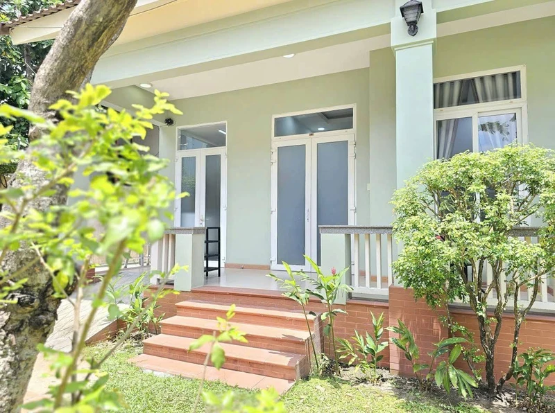 Cho thuê nhà vườn villa nhỏ 60m², 2PN, full nội thất gần chợ Phú Mỹ, Thủ Dầu Một