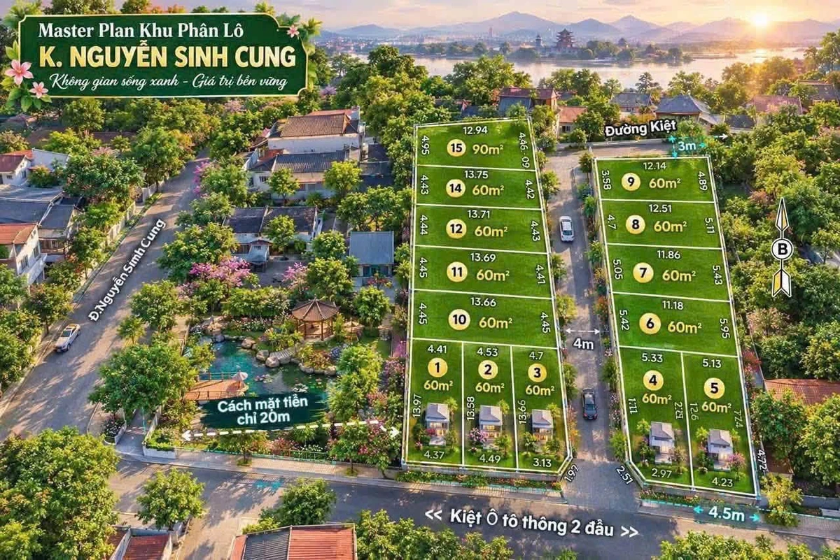 Bán đất kiệt Nguyễn Sinh Cung Huế 90m² 1,6 tỷ - Ảnh thu nhỏ 5
