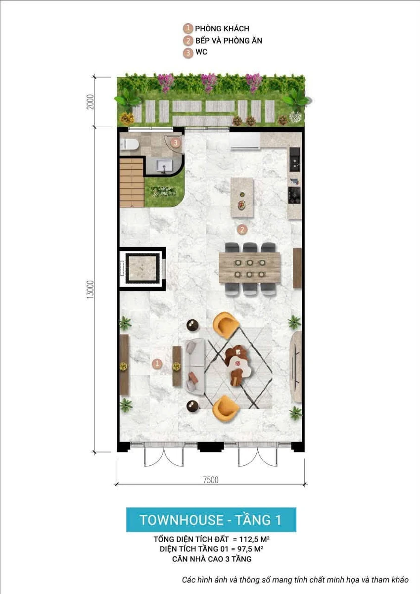 Bán nhà phố 3 tầng KĐT Charmora City, đất 112,5m², giá 13,974 tỷ, Nha Trang - Ảnh thu nhỏ 4