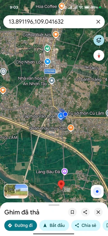 Bán đất ruộng 800m2 gần Làng Rượu Bầu Đá, An Nhơn Tây 120 triệu