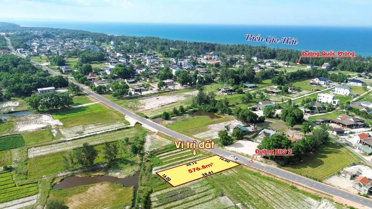 Bán đất biển Gio Hải 512m² mặt tiền đường nhựa - Ảnh thu nhỏ 3