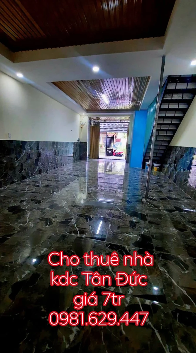 Cho thuê nhà 5x25m, 2PN 2WC tại KDC Tân Đức, 7 triệu/tháng - Ảnh 1