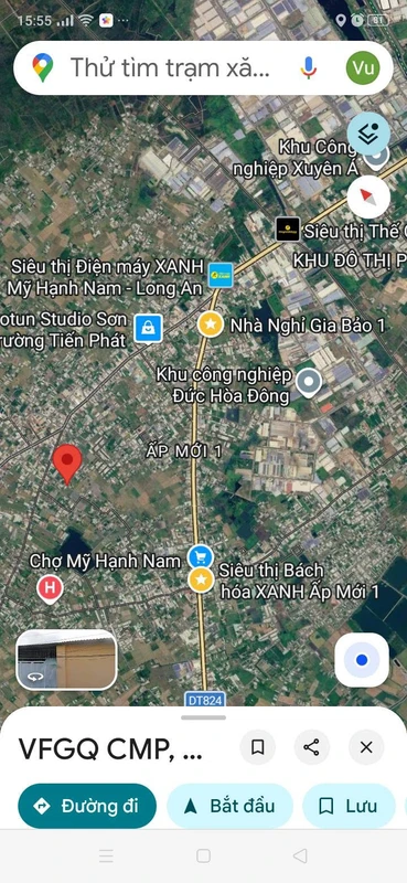 Bán nền đất 320m2 mặt tiền Sao Vàng, Mỹ Hạnh, Tây Ninh