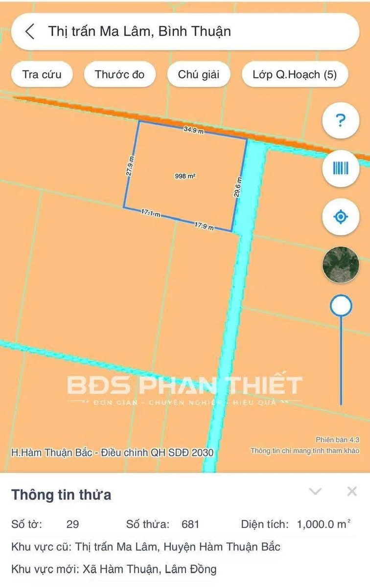 Bán đất vườn Ma Lâm 1.000 m² - Ảnh thu nhỏ 4