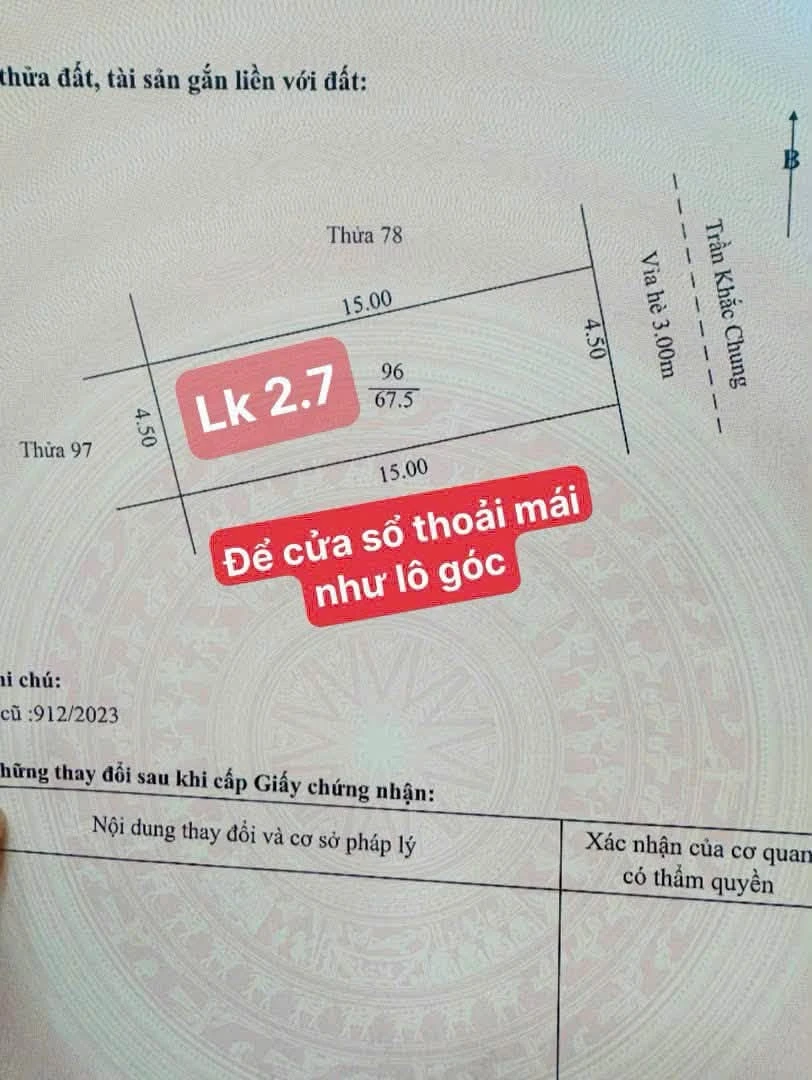 Bán đất KĐT Tuệ Tĩnh Trần Khắc Chung 67,5m² Hải Dương - Ảnh thu nhỏ 3