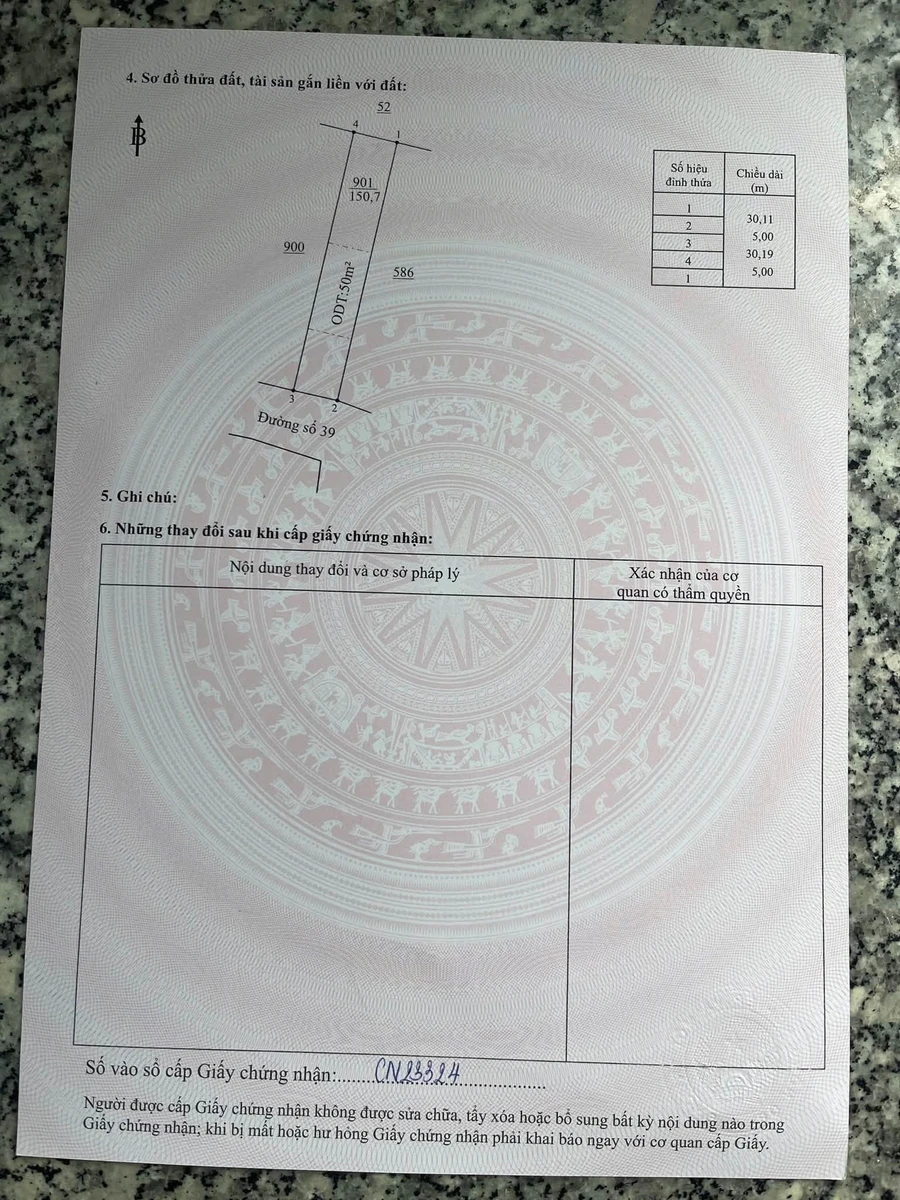 Bán đất 150m2 gần KCN Minh Hưng 3, giá 799 triệu - Ảnh thu nhỏ 4