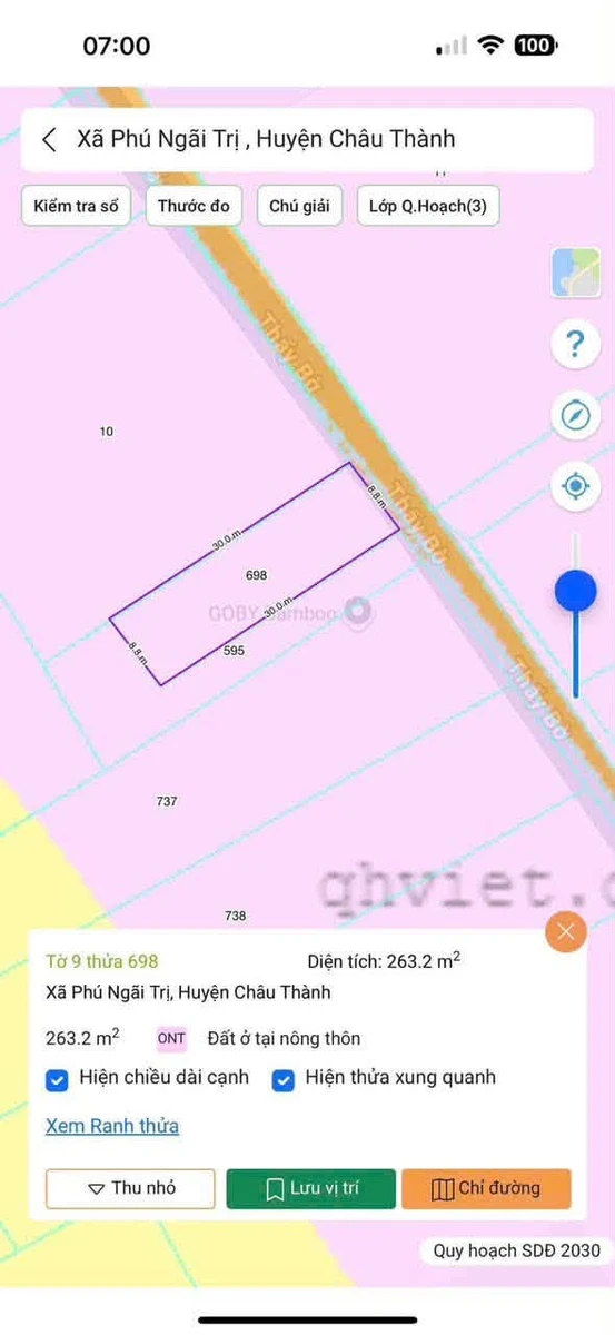 Bán 500m² đất nền Tây Ninh, mặt tiền Thầy Bờ, 1 tỷ 300 triệu - Ảnh thu nhỏ 5