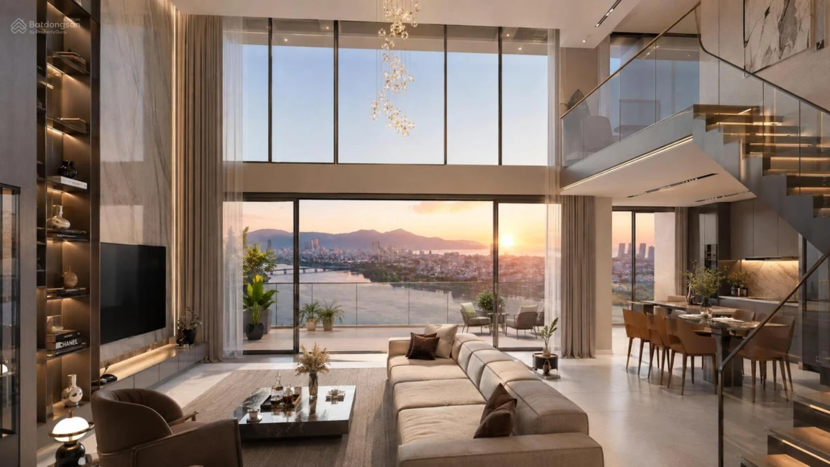 CĂN HỘ PENTHOUSE 3 PN 100MM2 VIEW SÔNG CHỈ 3,8 TỶ - TT CHỈ 1,2 TỶ NHẬN NHÀ - GIÁ GỐC CDT SUNGROUP - Ảnh thu nhỏ 2