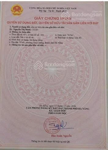 Bán đất 75m2 tại kiệt 382 Núi Thành, Đà Nẵng, giá 4,6 tỷ, view đẹp, chính chủ - Ảnh thu nhỏ 3